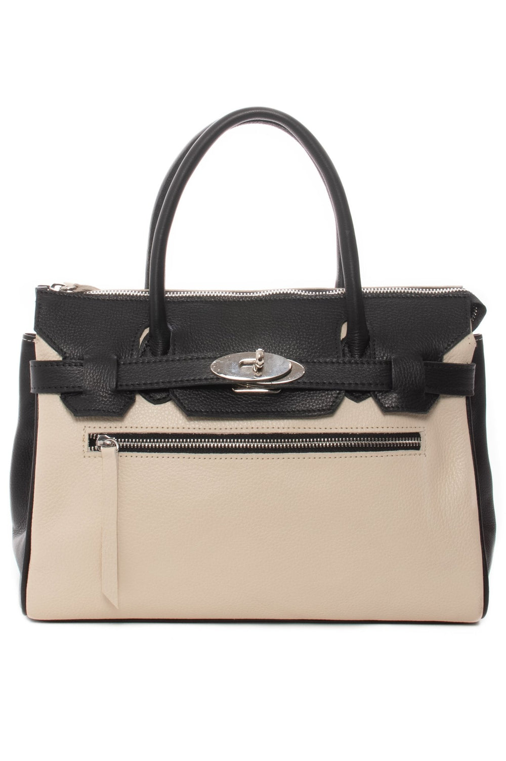 NADINE Off White and Black - Carla Mancini Handbags