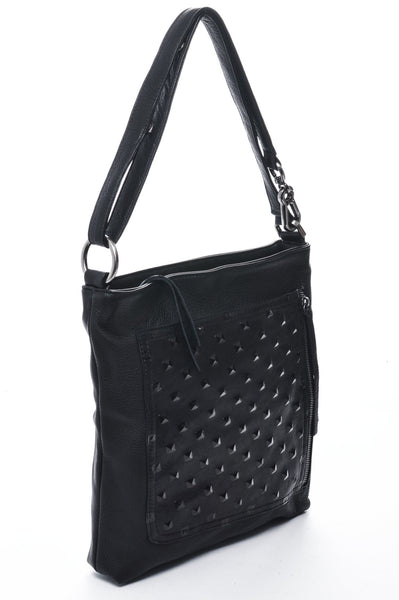 RILEY Black Studded – Carla Mancini Handbags