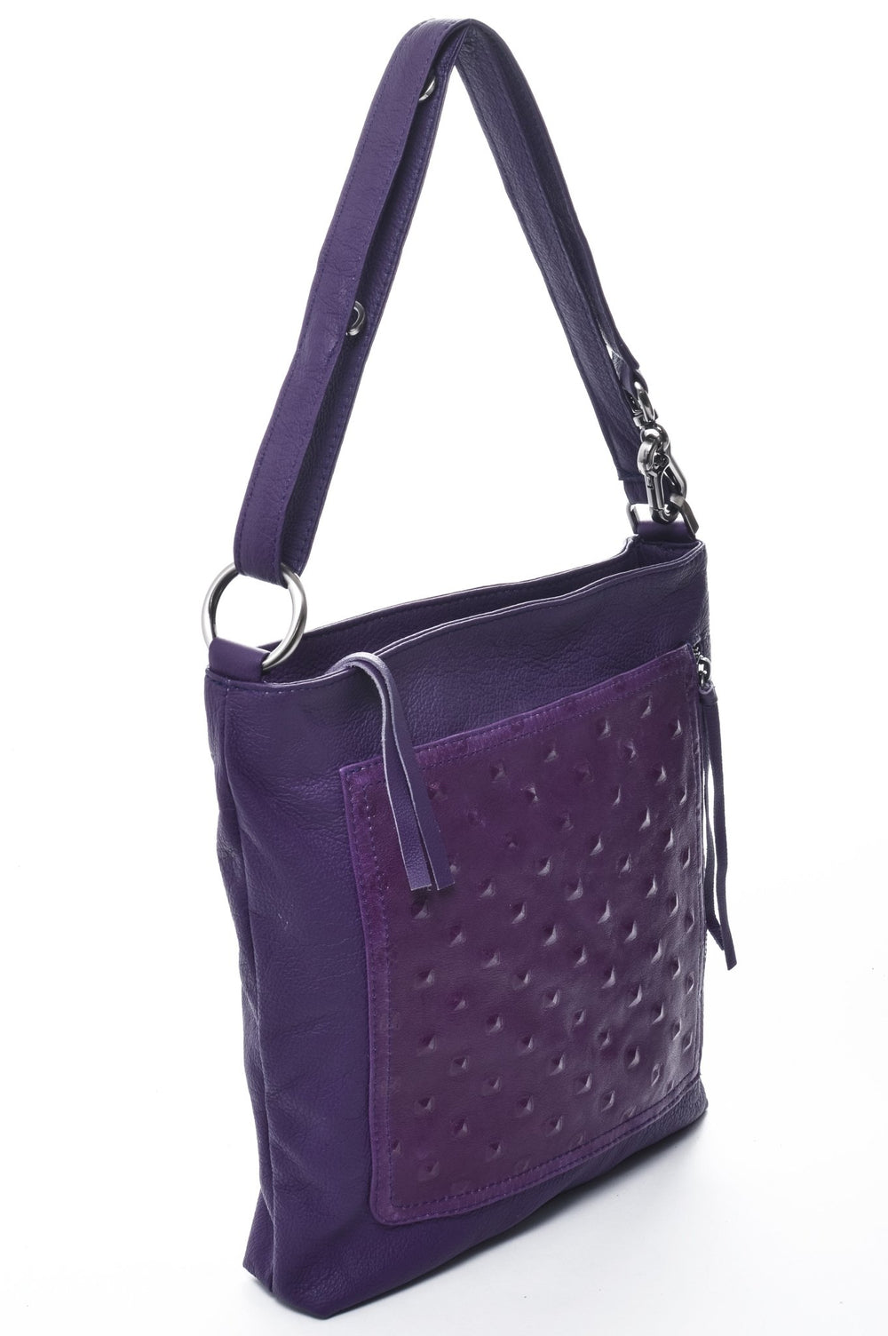RILEY Purple Studded - Carla Mancini Handbags
